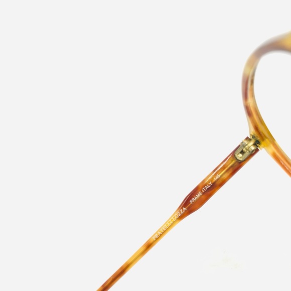 Vintage Fratelli Lozza Brown Oval Sunglasses Frames - Picture 6 of 6